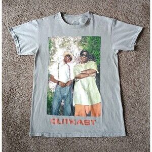 OutKast T-Shirt Men's Small 90s Hiphop Graphic Tan Shirt